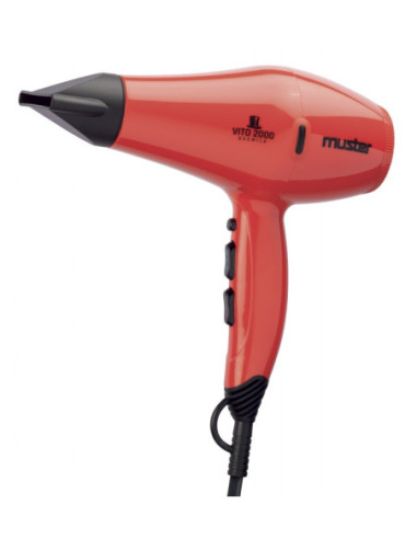Hair dryer VITO, compact, 1800-2100W, length 18.5cm, 390g, color red