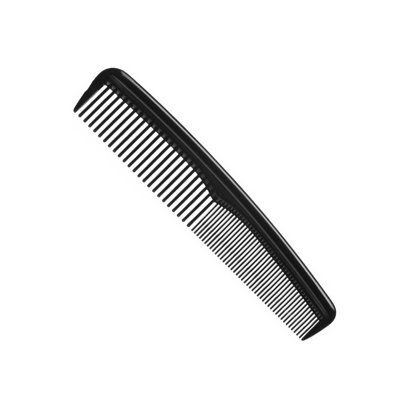 Comb for haircut, black 15cm