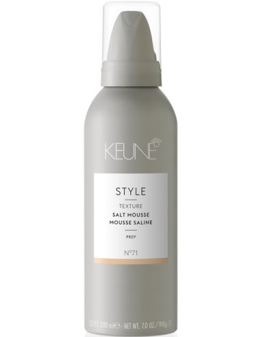 Keune Style Salt Mousse - strong hold volumizing mousse with matte effect 200ml