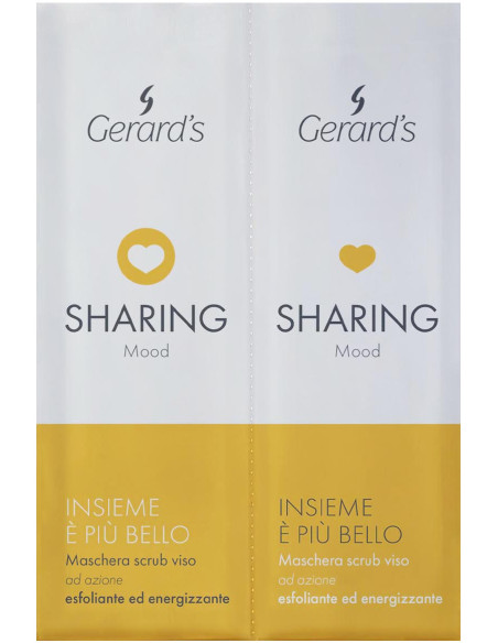 GERARD'S SHARING MOOD scrub / mask, energizing, with peeling 10+10ml