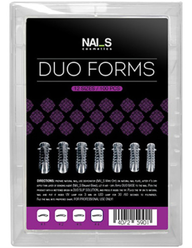 DUO Top Forms верхние насадки для моделирования ногтей, №4 120шт.