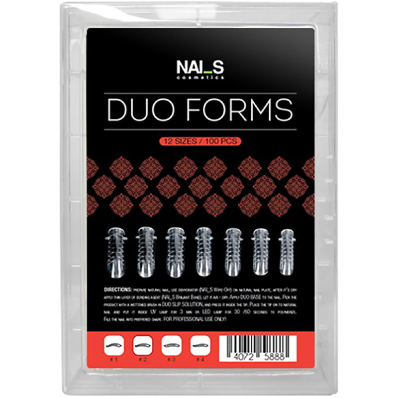 DUO Top Forms верхние насадки для моделирования ногтей, №2 120шт.
