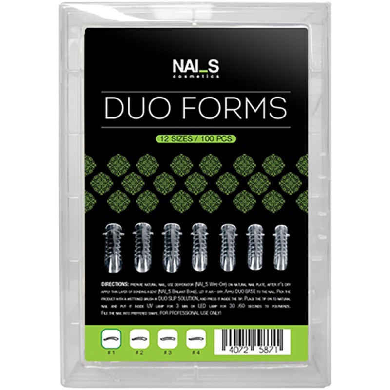 DUO Top Forms Proffesional Extendind Tips, №1  120pcs