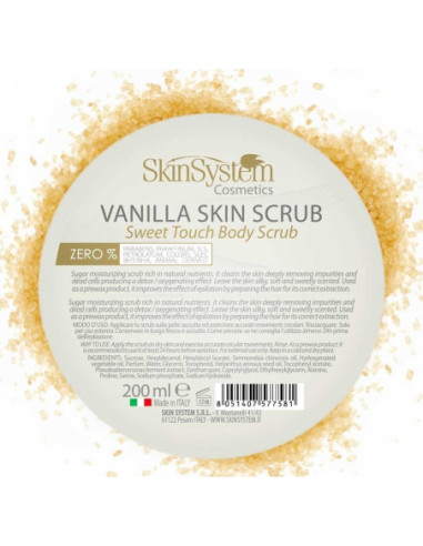 SkinSystem VANILLA SKIN Body scrub (sugar/vanilla) 200ml