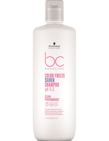 BC CP Color Freeze pH 4.5 sudraba šampūns 1000ml