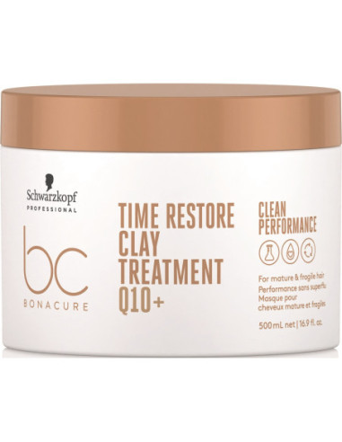 BC CP Time Restore Q10+ Маска-глина для зрелых и длинных волос 500мл