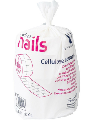 Wipes for removing nail polish, cotton, in a roll 500pcs (40x50mm)