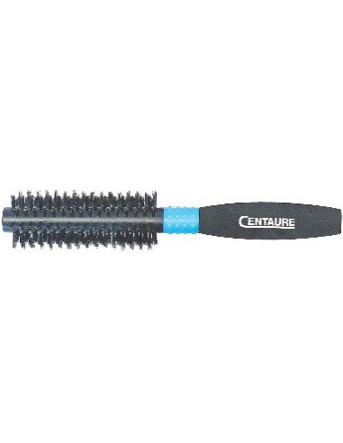 Hairbrush round, wild boar bristles, rubber handle D40mm
