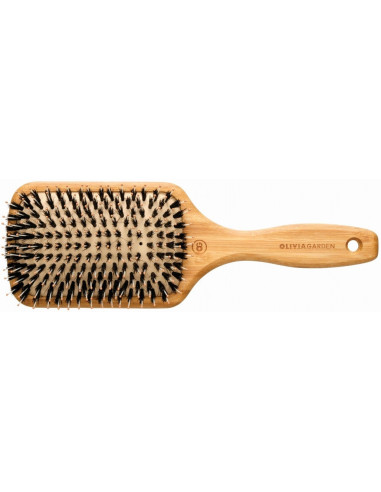 Bamboo Touch Hairbrush, combined bristles, antistatic, bamboo, L