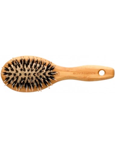 Bamboo Touch Hairbrush, combined bristles, antistatic, bamboo, XS