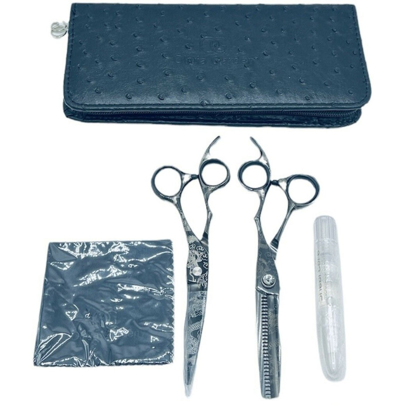 OLIVIA GARDEN Scissors set, 5.5 '', steel, curved blades