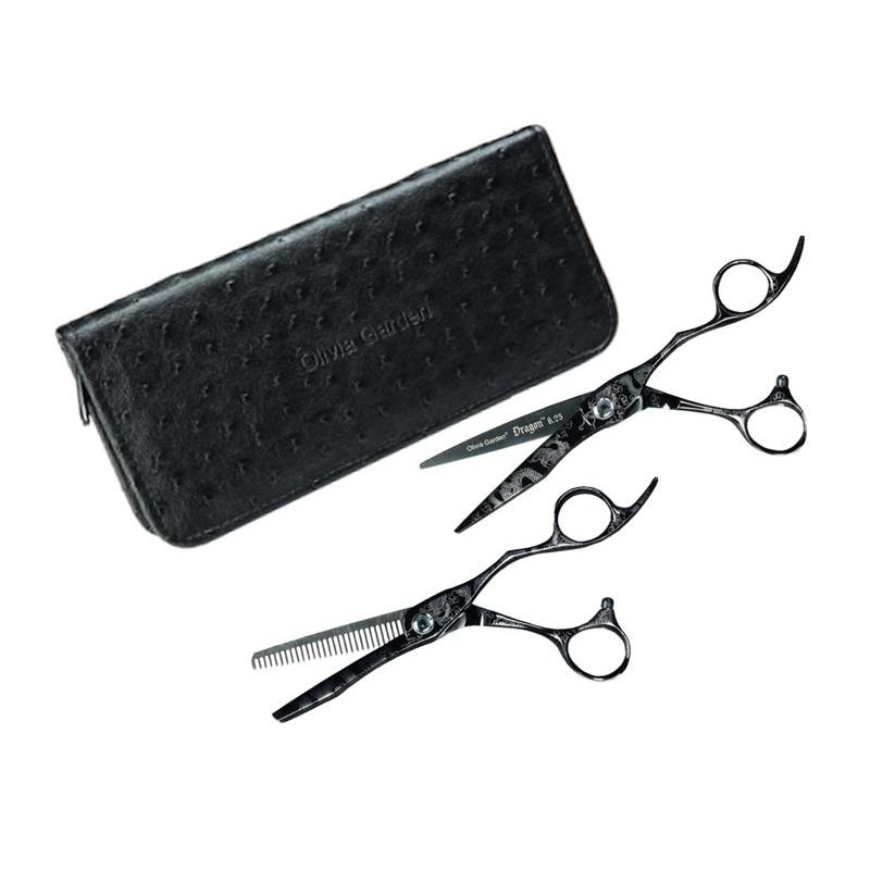 OLIVIA GARDEN Scissors set, 6.25 '', steel, curved blades