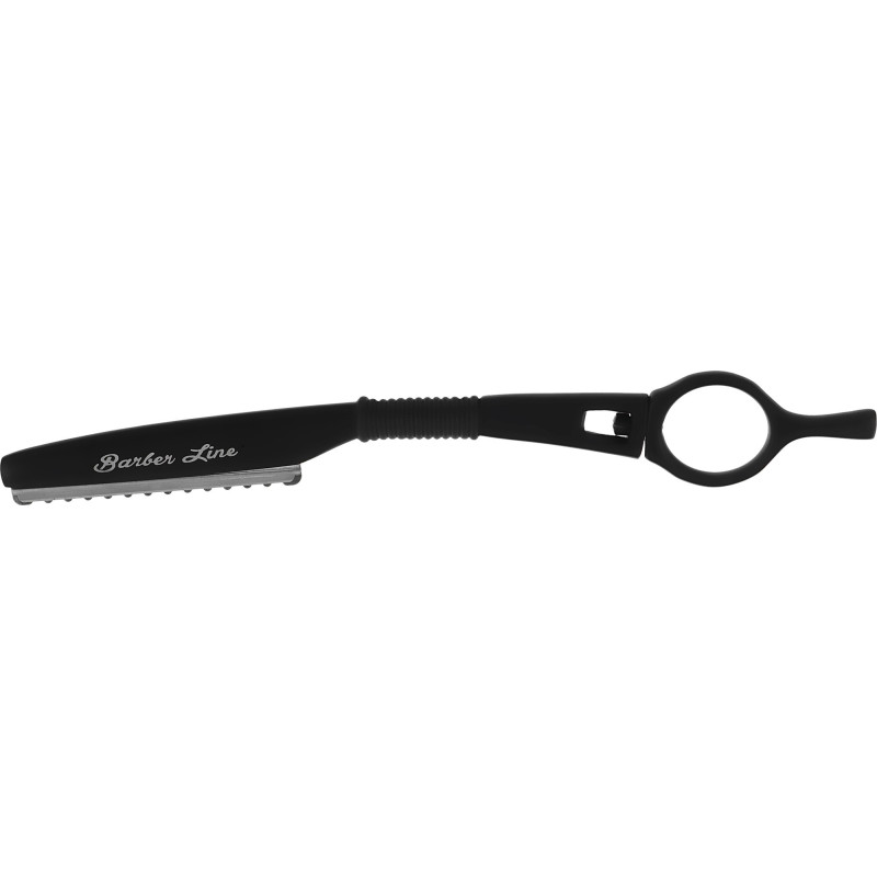 Shaving knife Barber Line, rotating ring, black