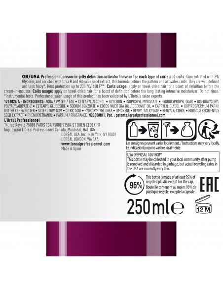 Curl Expression Activator Jelly leave-in for each types of curls and coils 250ml