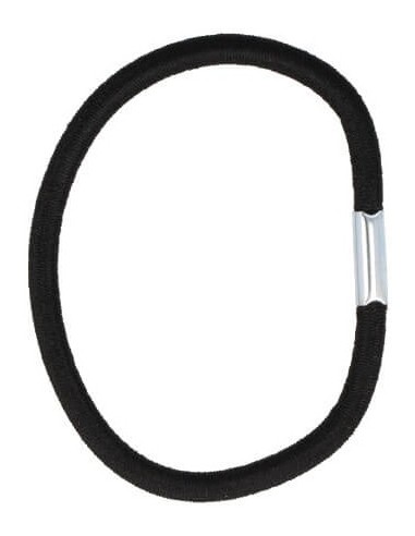 Rubber for hair, elastic, black, 8pcs