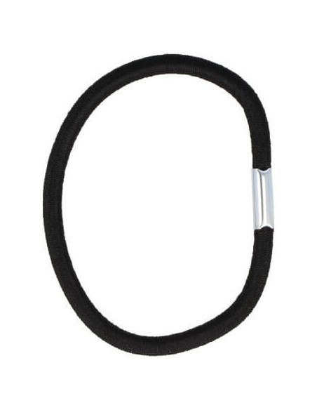 Rubber for hair, elastic, black, 8pcs