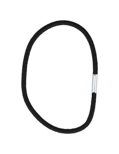 Rubber for hair, fine, black, 15pcs