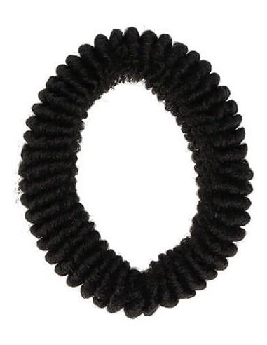 Rubber for hair, small, black, 9pcs