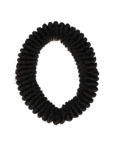 Rubber for hair, small, black, 9pcs