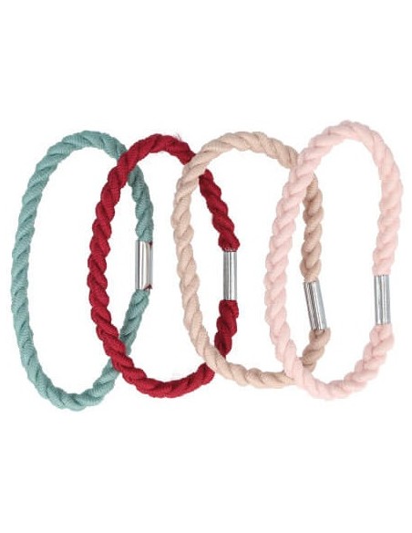 Gumijas matiem, pītas, bēša 8gab