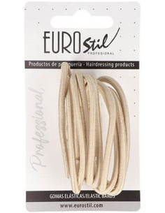 Rubber hair, thick, gold 10pcs