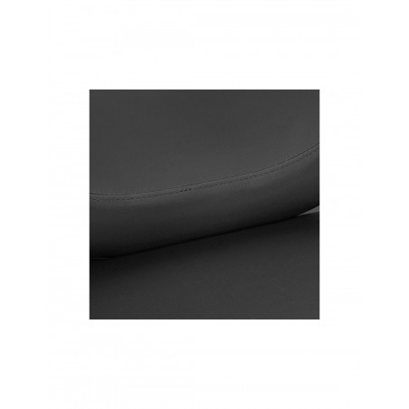 Hairdresser customer chair Alexandra with Gold base, Black