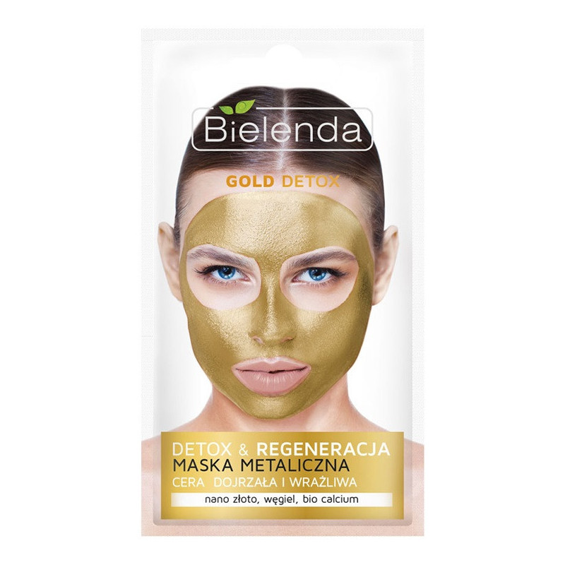 GOLD DETOX Детоксифицирующая маска для лица для зрелой чувствительной кожи, 8г