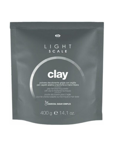 Light scale CLAY - быстродействующий отбеливающий порошок GREY 400г