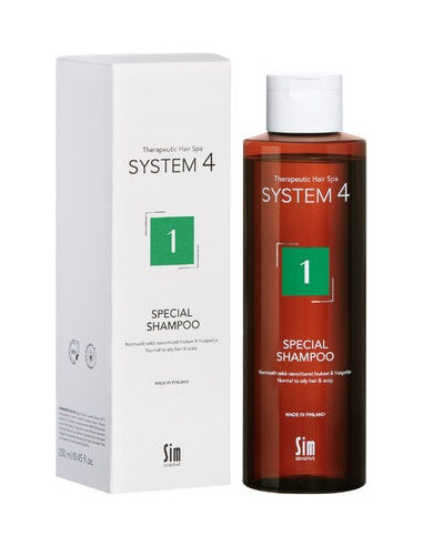 S4 1 Терапевтический шампунь для нормальной и жирной кожи головы, 250мл