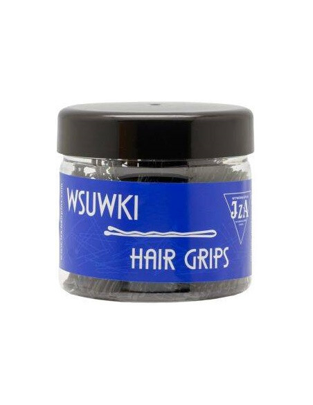 Sprādzes matiem, viļņotas, 60mm, melnas, matētas, noapaļoti gali, 500g