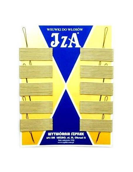Заколки для волос, волнистые, 50мм, золото, матовые, закругленные концы, 100шт
