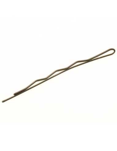 Hair clips, wavy, 7 cm, brown, 100pcs.