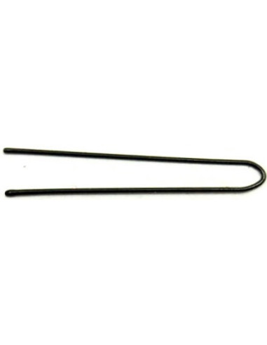 Hairpins, smooth, 45mm, black, 20 pcs.