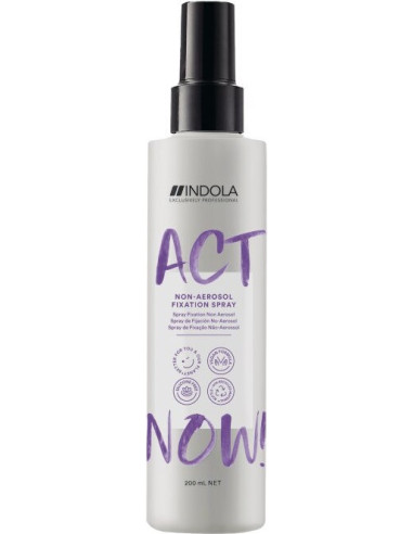 Indola ACT NOW! Non-Aerosol Fixation Spray 200ml
