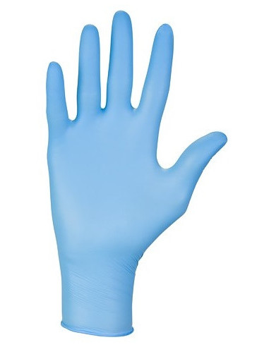 Перчатки Nitrylex PF Protect | Hитриловые | без пудры (Small, 6-7)| Синий 100 шт.