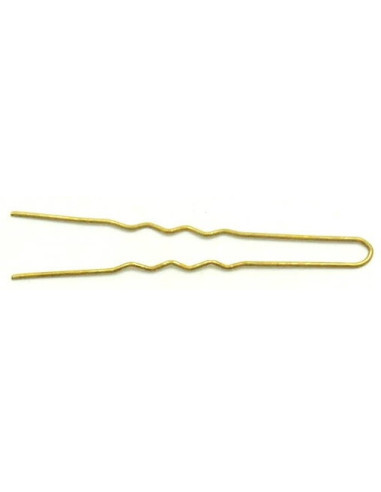 Hairpins, wavy, 75 mm, brown, 20 pcs.