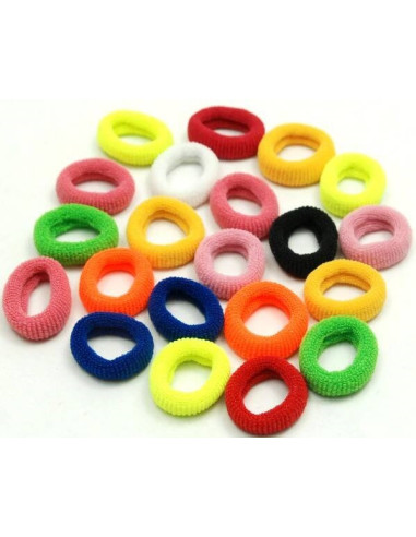 Hair Bands, fabric, 16 different colors, 50 pcs.