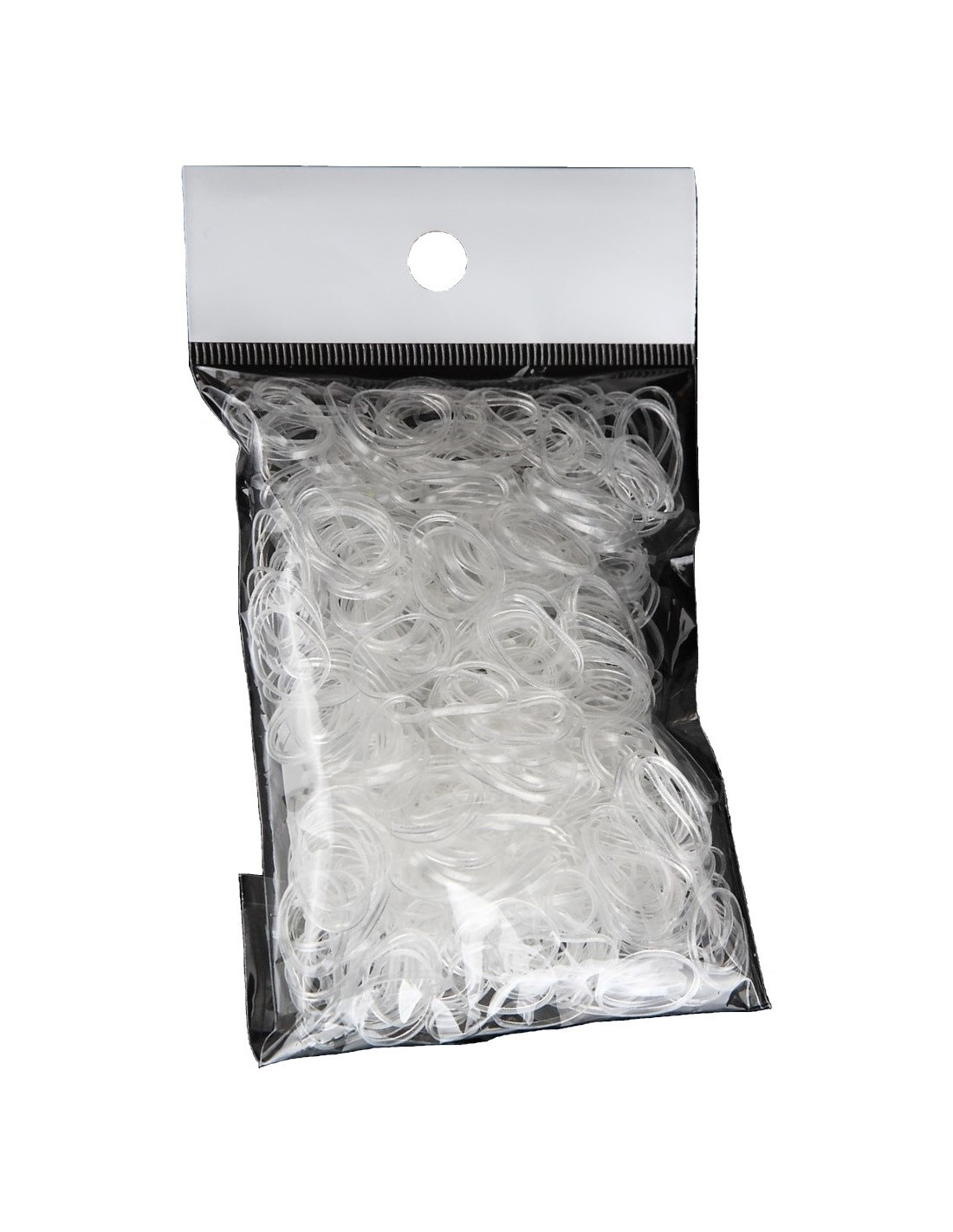 Rubber bands for hair, transparent, silicone 300 pcs.