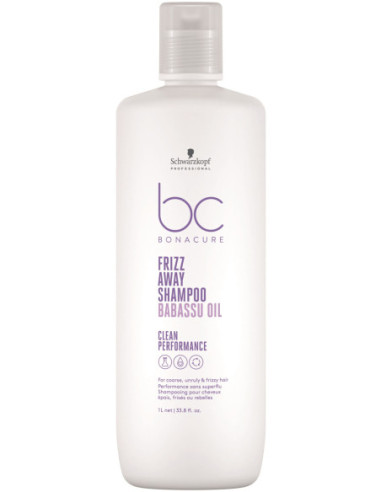BC Clean Frizz Away Шампунь для контроля и гладкости непослушных волос 1000мл