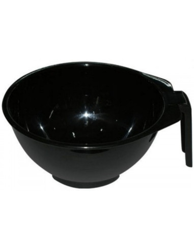 Bowl for mixing hair color with handle, black