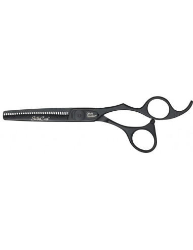 OLIVIA Scissors, SILK CUT, black, matte, with case, length 6'35