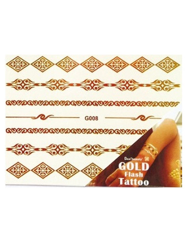 Body Art body sticker, gold/metallic G008