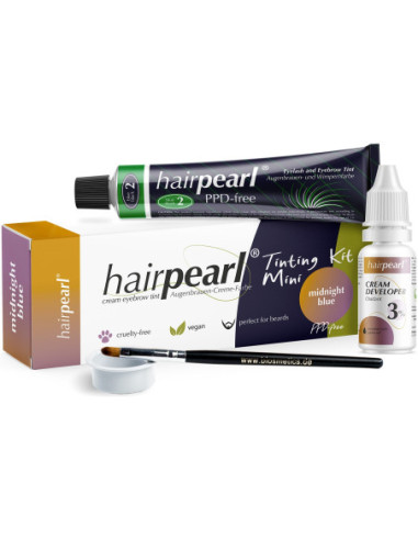 Hairpearl Tinting kit mini  No 2, PPD free,  Midnight Blue