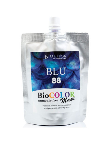 BIOETIKA BIOCOLOR Тонизирующая маска для волос 88, Синий 200мл