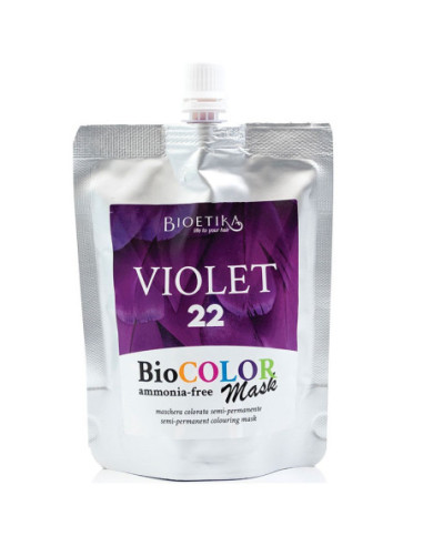 BIOETIKA BIOCOLOR Toning hair mask 22, Violet 200ml