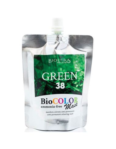 BIOETIKA BIOCOLOR Toning hair mask 38, Green 200ml