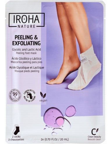 IROHA NATURE Peeling and Exfoliation Socks Lavender