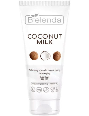 COCONUT MILK Coconut face cleansing mousse, moisturizing COCOON EFFECT 135 g