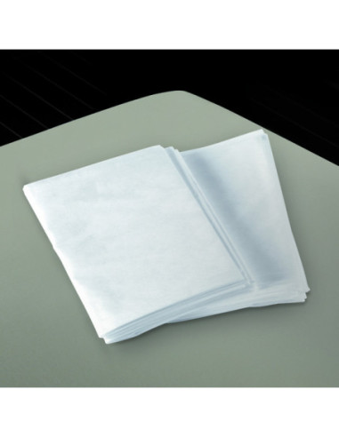 Bed sheet, non-woven material SB/SMS, white, 140x240 cm, 50 pcs.