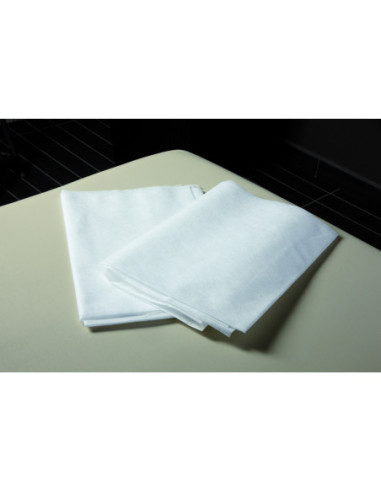 Bed sheet, non-woven material, white, 80x200 cm, 100 pcs.